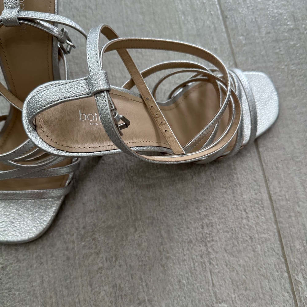 Botiker Metallic Silver Heels..3”